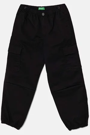 Benetton Dětské kalhoty barva, hladké, 4XZXCF03O