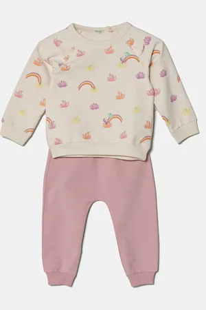 Benetton Kojenecká tepláková souprava barva, 37TGAK00J