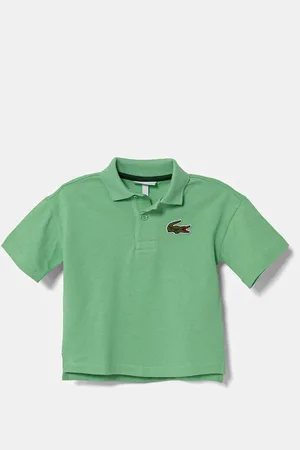Lacoste Dětská bavlněná polokošile barva, s aplikací, PJ2482