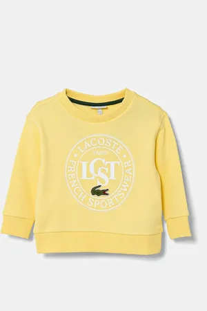 Lacoste Dětská bavlněná mikina barva, s potiskem, SJ2483