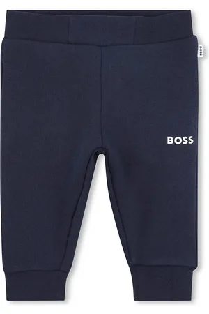 HUGO BOSS Kojenecké tepláky tmavomodrá barva, J52072