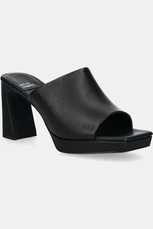 Jeffrey Campbell Kožené pantofle Caviar dámské, barva, na podpatku, JC-923-1-10