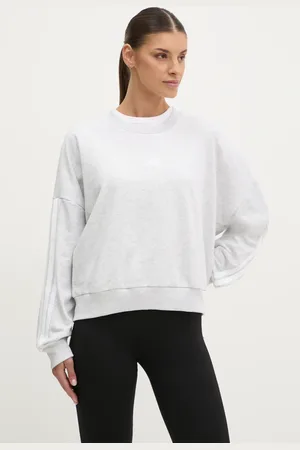 adidas Mikina Essentials dámská, barva, melanžová, JD5292
