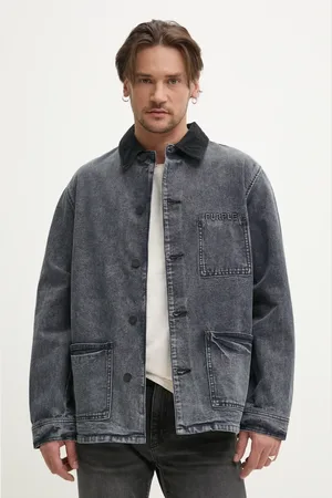 Purple Brand Džínová bunda WORKWEAR ROYALTIES CANVAS barva, přechodná, oversize, P080-WJDB125
