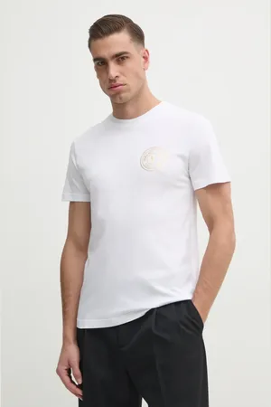 VERSACE Bavlněné tričko barva, s potiskem, 78GAHT00 CJ00T