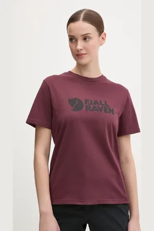 Fjällräven Sportovní triko Fjällräven Logo vínová barva, F87146