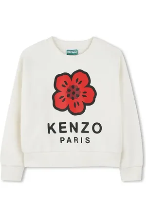 Kenzo Dětská bavlněná mikina barva, s potiskem, K61047