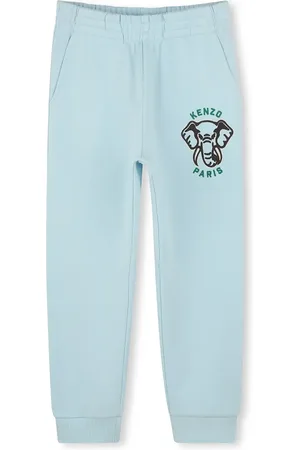 Kenzo Dětské bavlněné tepláky barva, s potiskem, K60905