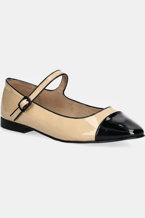 Jeffrey Campbell Kožené baleríny CURVET barva, JCD-205-15-01