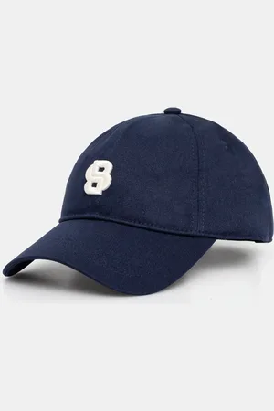 HUGO BOSS Bavlněná baseballová čepice bílá barva, s aplikací, 50533348