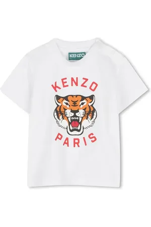 Kenzo Bavlněné dětské tričko barva, s potiskem, K60977