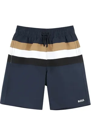 HUGO BOSS Dětské plavkové šortky tmavomodrá barva, J51975