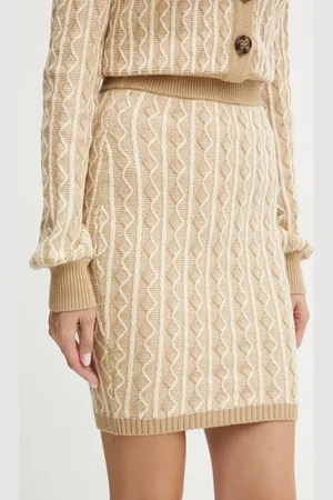Guess Sukně TIFFANY zelená barva, mini, pouzdrová, W4BD0T Z3K40