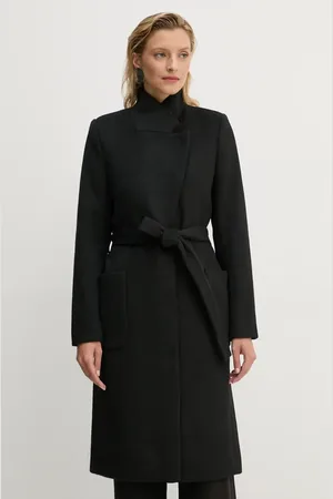 Bruuns Bazaar Vlněný kabát CatarinaBBPerle coat barva, přechodný, BBW4107