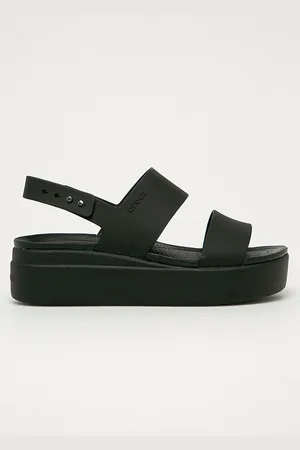Crocs Sandály Brooklyn Low Wedge dámské, barva, 206453