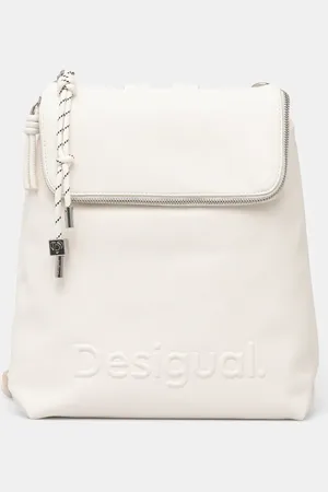 Desigual Batoh HALF HAMPTON ECRU dámský, barva, malý, hladký, 25SAKP45