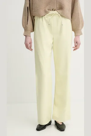 Nanushka Kalhoty CALIE dámské, barva, široké, high waist, NW25RSPA06513