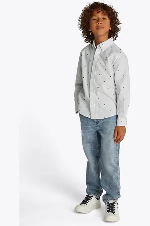 Tommy Hilfiger Dětská bavlněná košile barva, KB0KB09555