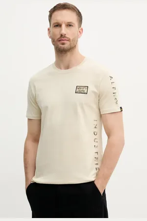 Alpha Industries Bavlněné tričko Camo Sleeve T barva, s potiskem, 156522