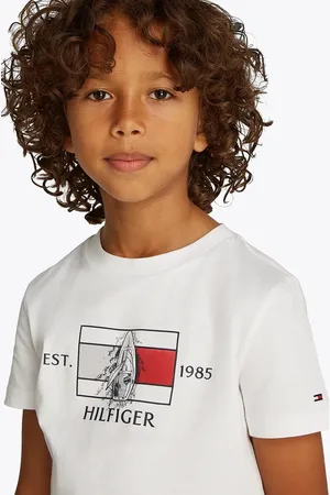 Tommy Hilfiger Dětské bavlněné tričko barva, s potiskem, KB0KB09530