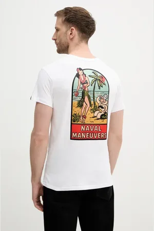 Alpha Industries Bavlněné tričko Naval T BP barva, s potiskem, 156536