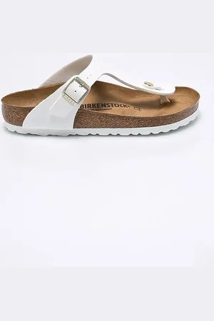 Birkenstock Žabky Gizeh dámské, barva, na plochém podpatku, 1005300-White