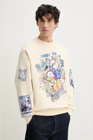 Desigual Bavlněná mikina MICKEY pánská, barva, vzorovaná, 25SMSK07
