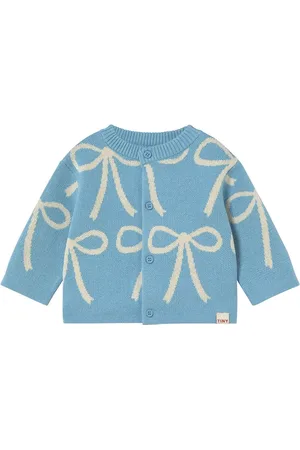 Tiny Cottons Dětský bavlněný kardigan BOWS CARDIGAN BABY barva, SS25-323