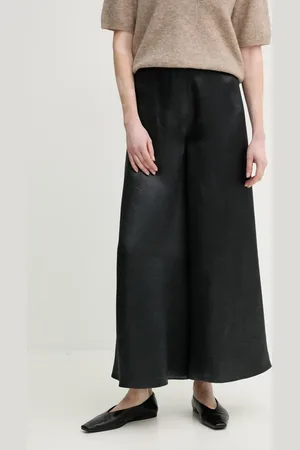 Nanushka Kalhoty ZANIAH dámské, barva, široké, high waist, NW25RSPA02977