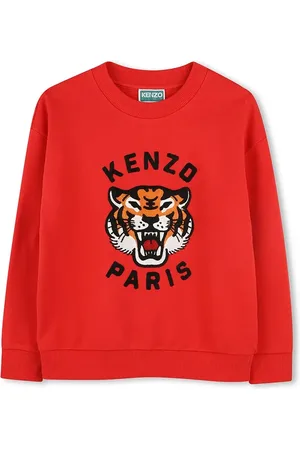 Kenzo Dětská bavlněná mikina barva, s potiskem, K61126