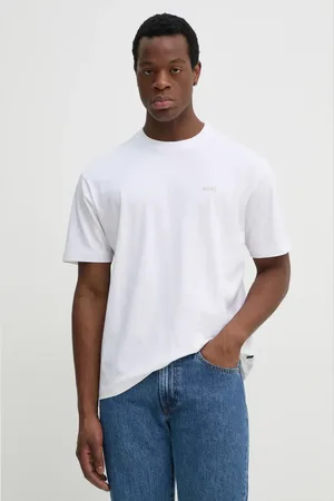 HUGO BOSS Bavlněné tričko barva, s potiskem, 50534925