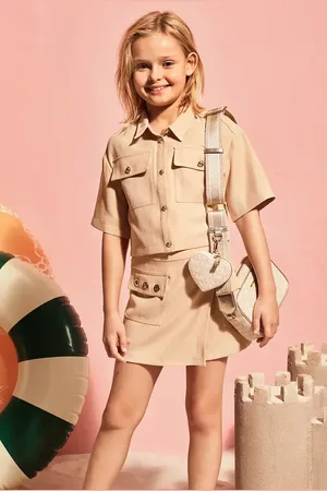 Michael Kors Dětské kraťasy barva, hladké, R30338