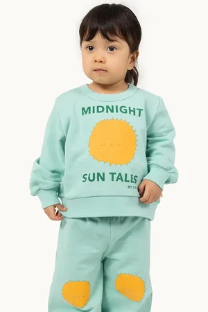 Tiny Cottons Dětská bavlněná mikina SUN TALES GRAPHIC BABY SWEATSHIRT barva, s potiskem, SS25-105