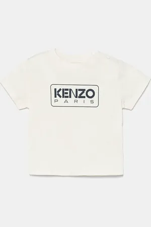Kenzo Dětské bavlněné tričko barva, s potiskem, K60972