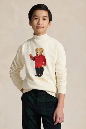 Ralph Lauren Dětská bavlněná mikina barva, s potiskem, 323961412001
