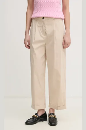 Tommy Hilfiger Kalhoty dámské, barva, střih chinos, high waist, WW0WW44783