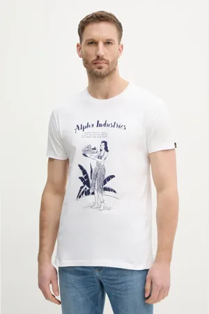 Alpha Industries Bavlněné tričko Alpha Hawaii T barva, s potiskem, 156525