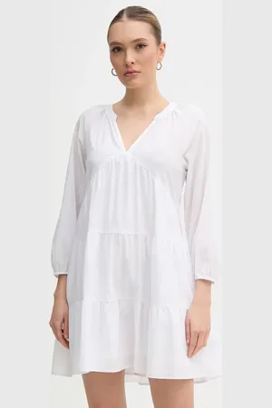 DKNY Bavlněné šaty barva, mini, DJ4D9021