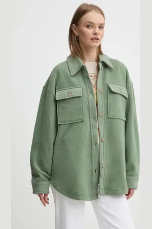 Rip Curl Košilová bunda HIGH TIDE barva, oversize, 02BWJA