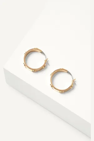 Tory Burch Náušnice MILLER STUD HUGGIE 65094