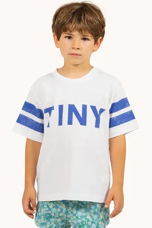 Tiny Cottons Dětské bavlněné tričko STRIPES TINY TEE barva, s potiskem, SS25-145