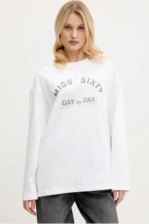 Miss Sixty Bavlněné tričko s dlouhým rukávem barva, 6S1SJ37800