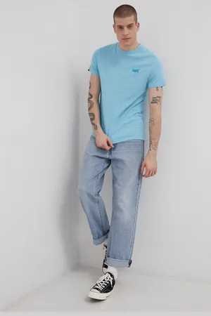 Superdry Bavlněné tričko hladké