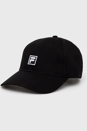 Fila Bavlněná baseballová čepice modrá barva, s aplikací