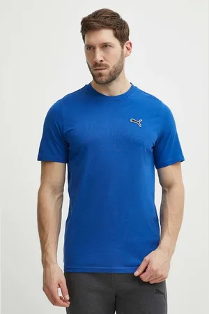 PUMA Bavlněné tričko BETTER ESSENTIALS tmavomodrá barva, 675977
