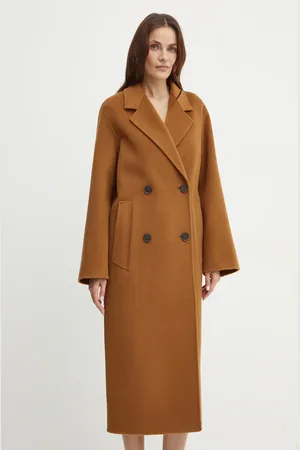 Ivy & Oak Vlněný kabát barva, přechodný, oversize, IO111105