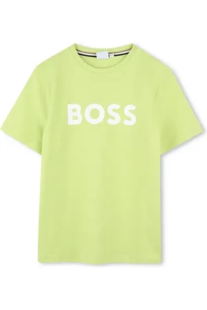 HUGO BOSS Dětské bavlněné tričko barva, s potiskem, J52030