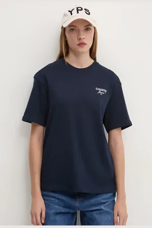 Tommy Hilfiger Bavlněné tričko tmavomodrá barva, DW0DW18786