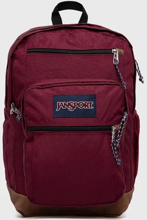 JanSport Batoh vínová barva, velký, s aplikací