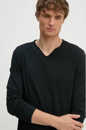 Zadig & Voltaire Bavlněné tričko s dlouhým rukávem barva, JMTN01630
